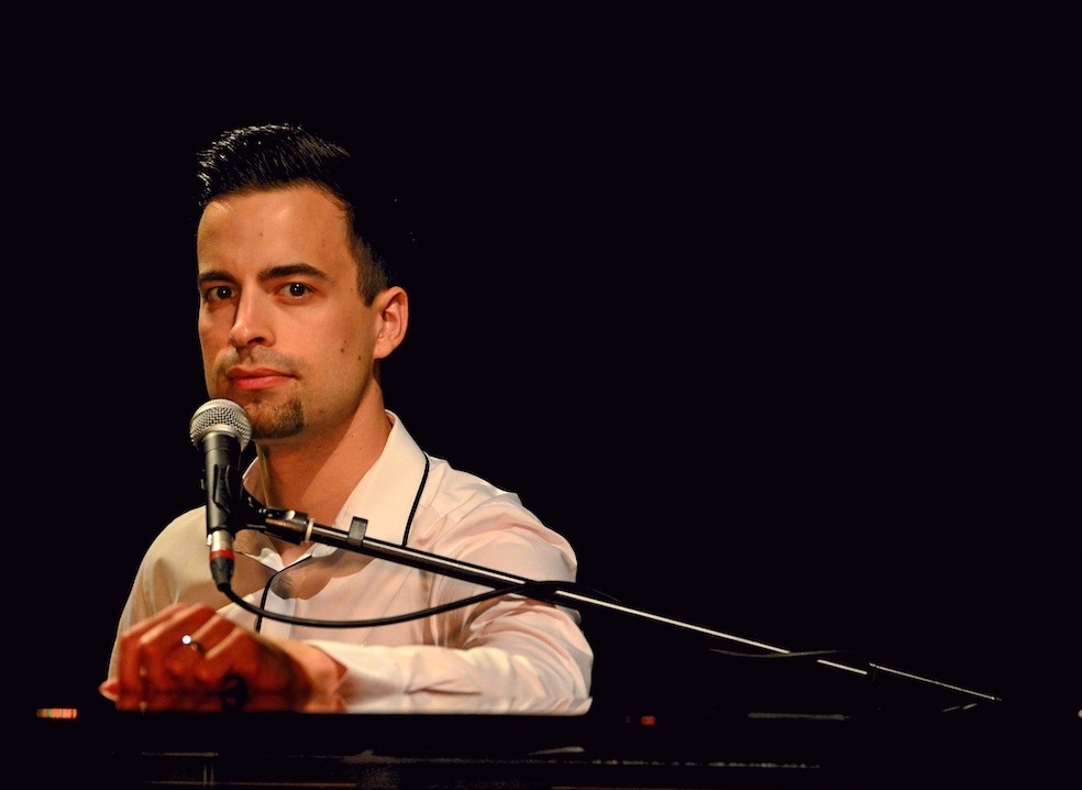 Tom Lindsay playing a Steinway Grand Piano